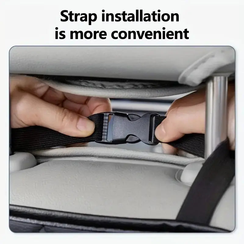 Car Seat Back Organizer – Foldable Storage with Hanging Pockets
