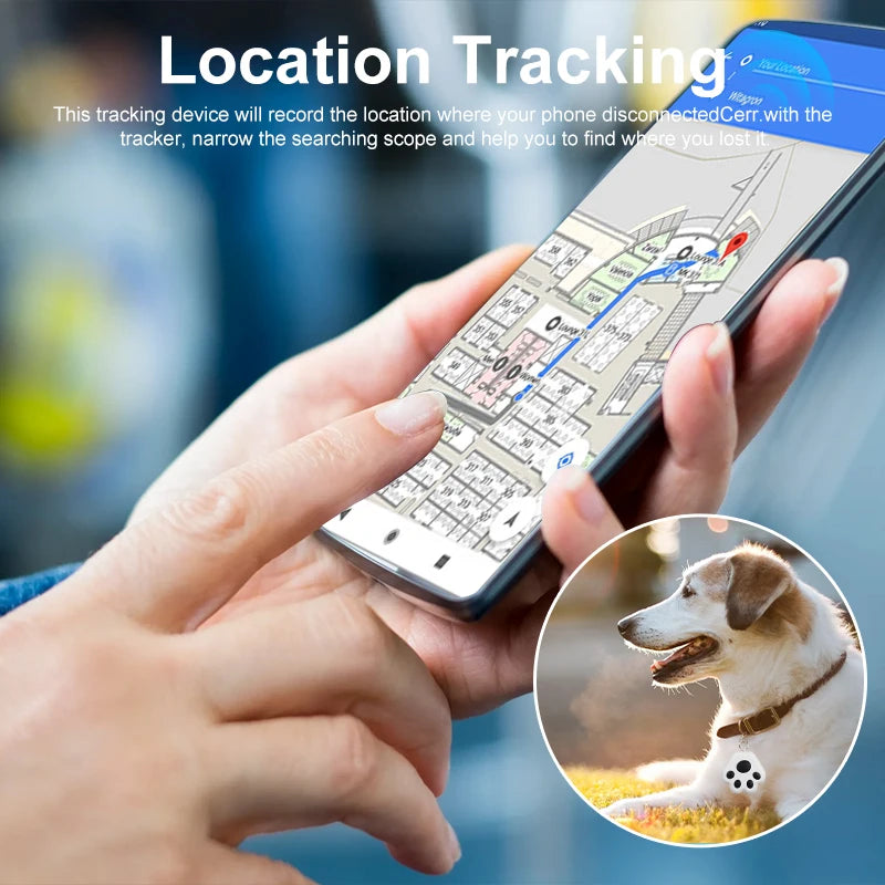Smart Bluetooth Tracker — Anti-Loss Device for Pets, Kids, Keys & Bags